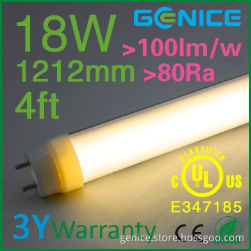 High quality daylight 4ft led tube lamp with AC100-277V Eipstar chip